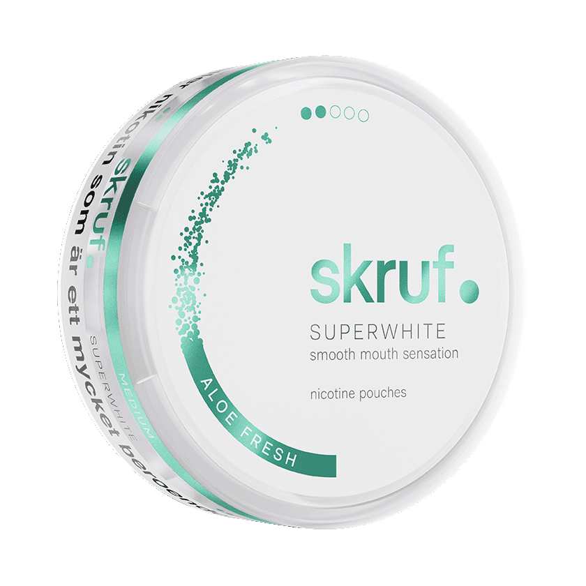 Skruf SuperWhite Aloe Fresh - nikotinpåsar