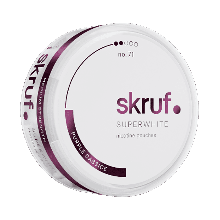 Skruf Super White Skruf Superwhite No.71 Purple Cassice Light – nikotinpåsar
