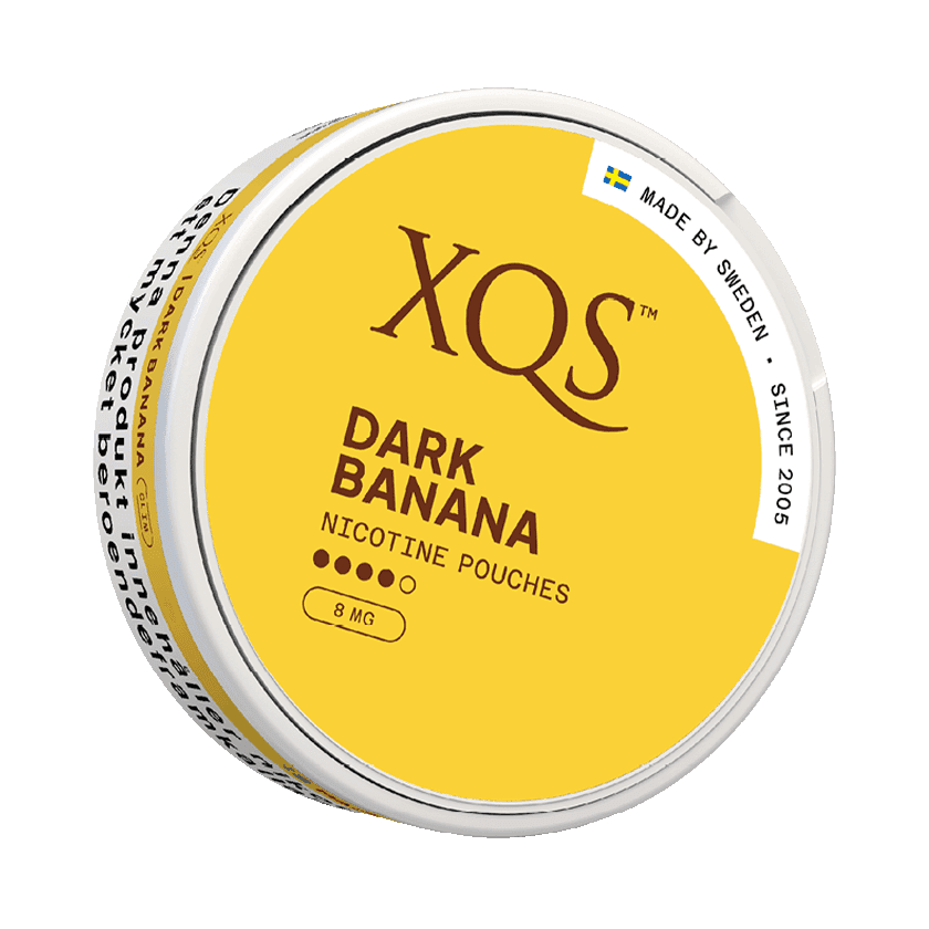 XQS Dark Banana Slim Strong - nikotinpåsar