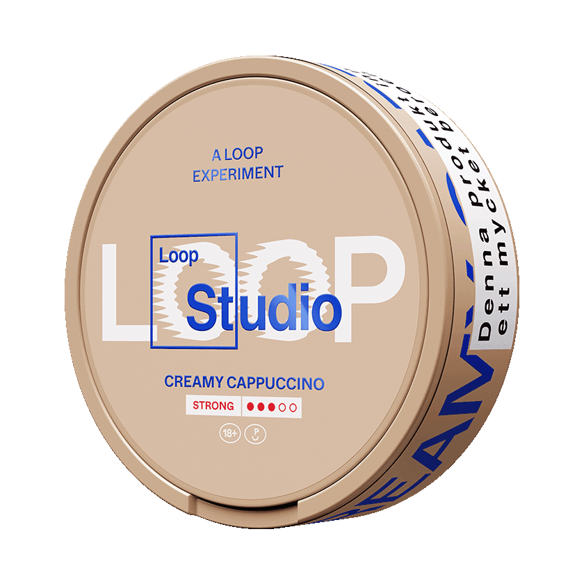 Loop Loop Creamy Cappuccino Strong Normal – nikotinpåsar