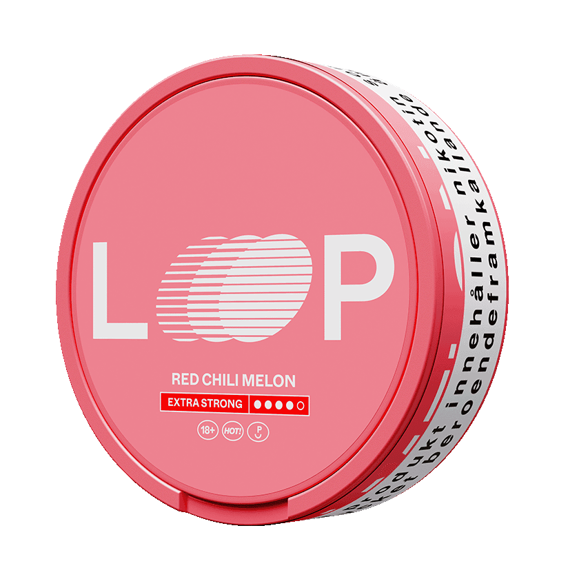 Loop Loop Red Chili Melon Hyper Strong Extra Strong – nikotinpåsar