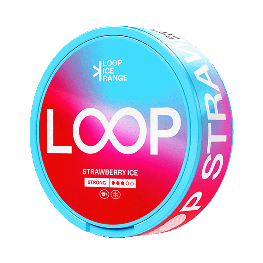 Loop Loop Strawberry Ice Strong Normal – nikotinpåsar