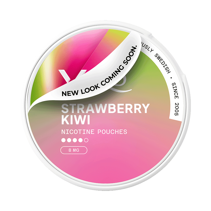 XQS XQS Strawberry Kiwi Slim Strong Normal – nikotinpåsar