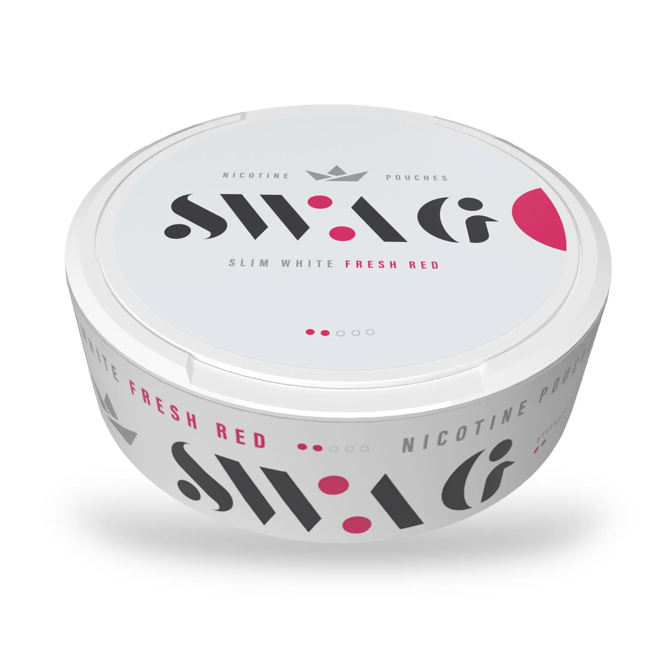 SWAG Fresh Red Slim 12mg All White Portion - nikotinpåsar