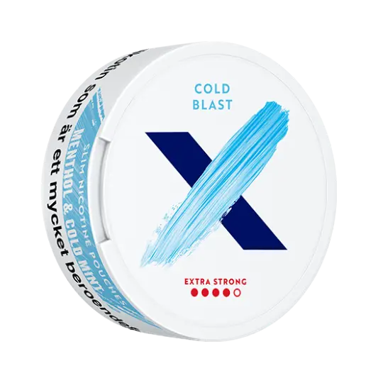 X Cold Blast Slim Extra Strong #4 - nikotinpåsar
